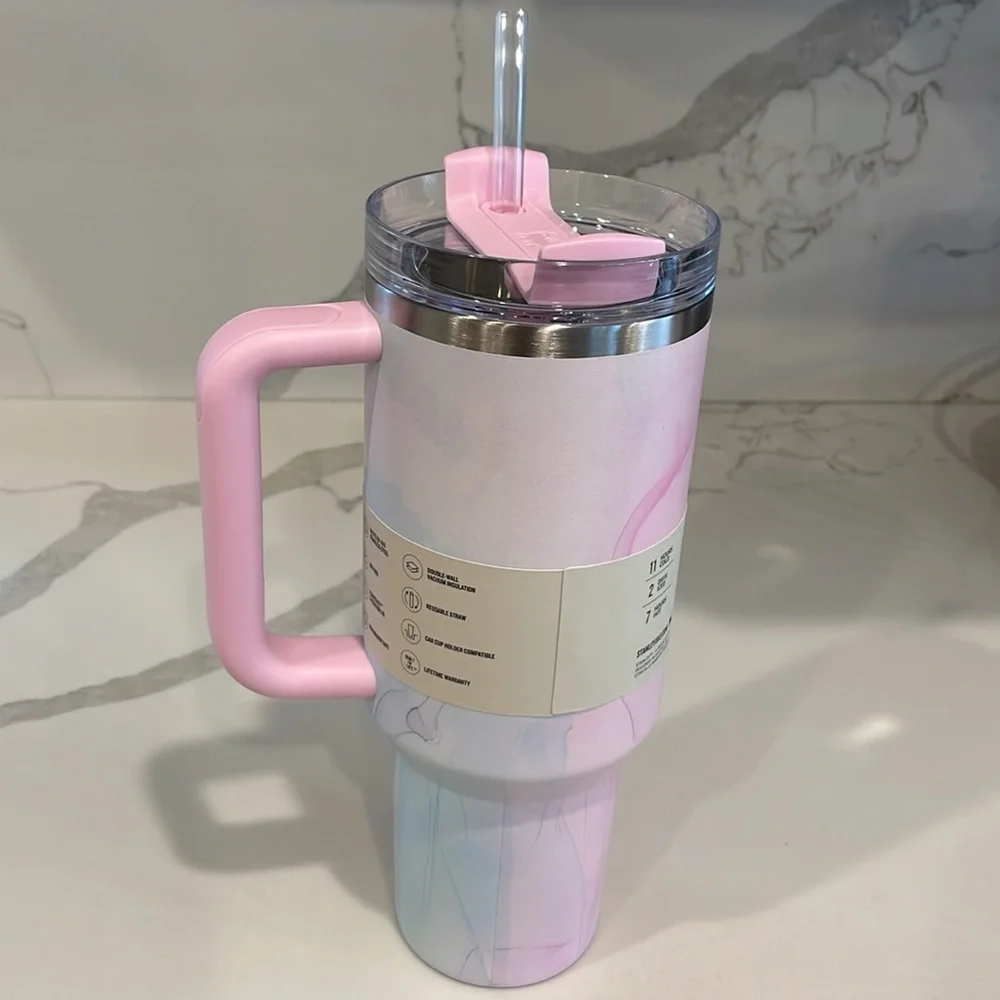 Stanley - TULLE (pink/purple) - 40 oz. Flowstate Quencher H2.0 Tumbler - NWT!